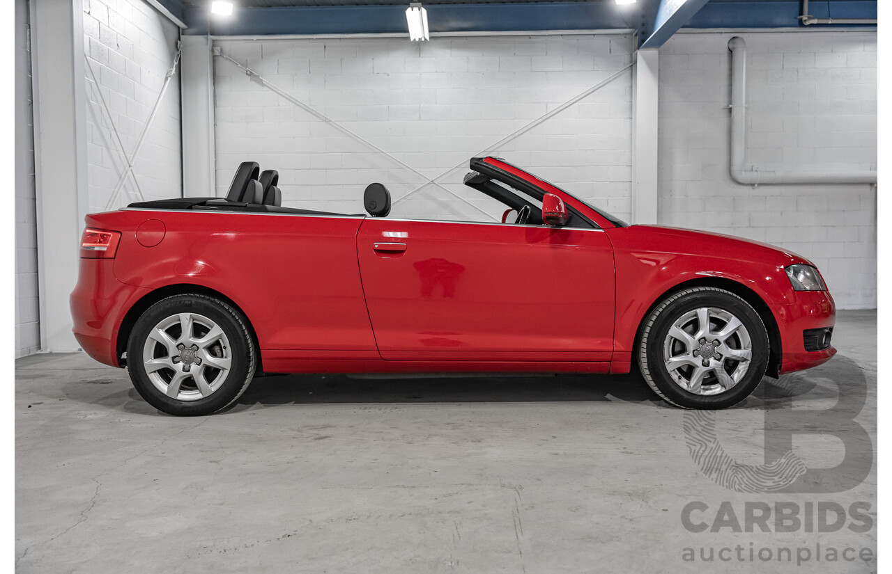 9/2009 Audi A3 1.8 TFSI Attraction 8P 2d Cabriolet Red 1.8L