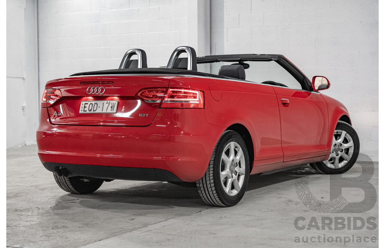 9/2009 Audi A3 1.8 TFSI Attraction 8P 2d Cabriolet Red 1.8L