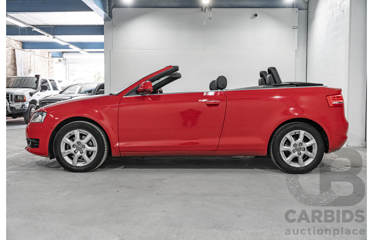 9/2009 Audi A3 1.8 TFSI Attraction 8P 2d Cabriolet Red 1.8L