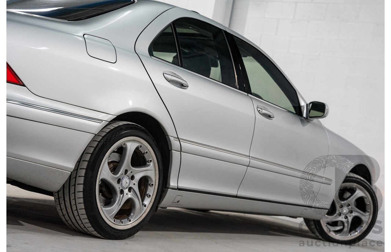 12/2000 Mercedes Benz S320 W220 4d Sedan Brilliant Silver Metallic V6 3.2L