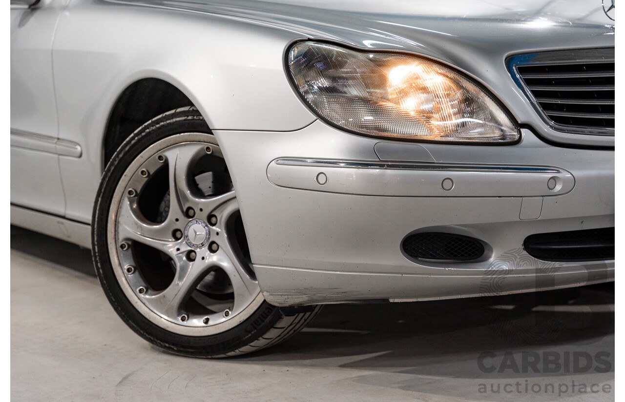 12/2000 Mercedes Benz S320 W220 4d Sedan Brilliant Silver Metallic V6 3.2L