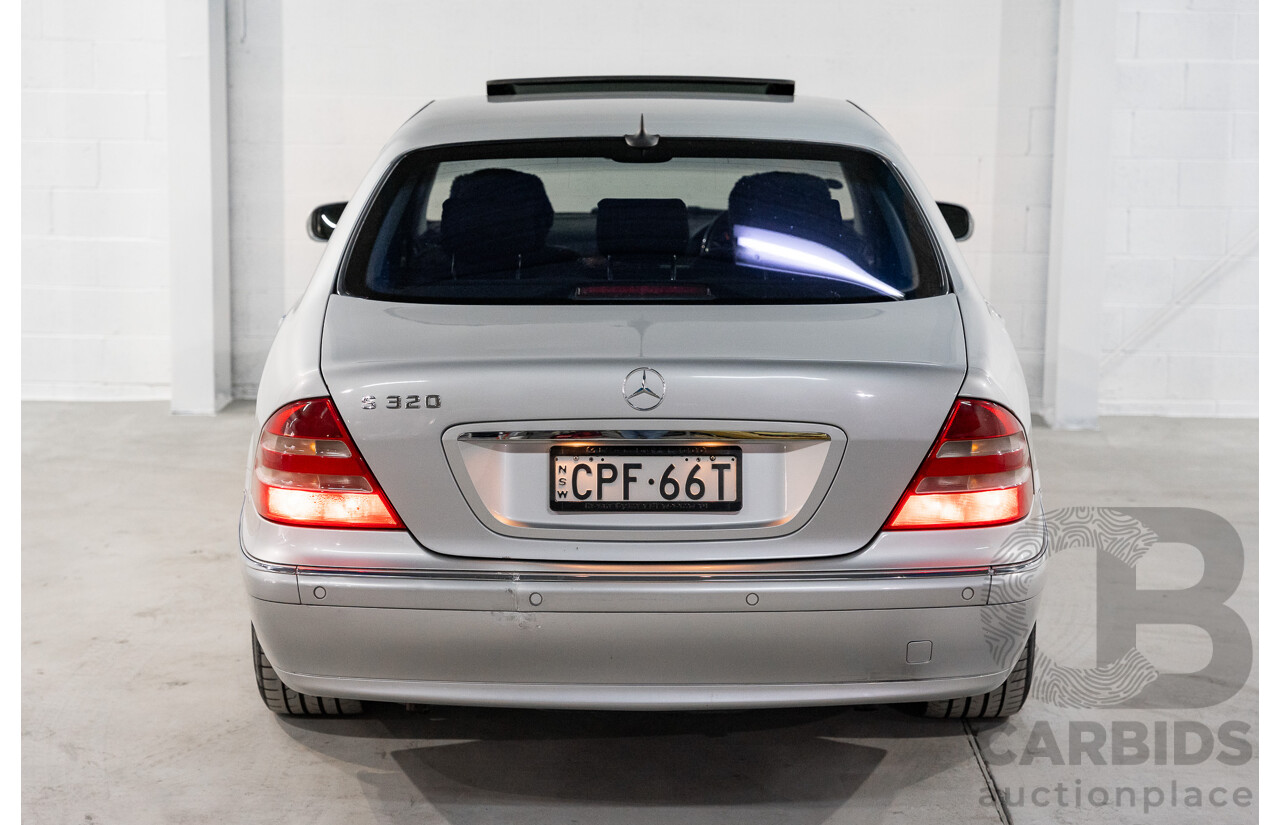 12/2000 Mercedes Benz S320 W220 4d Sedan Brilliant Silver Metallic V6 3.2L