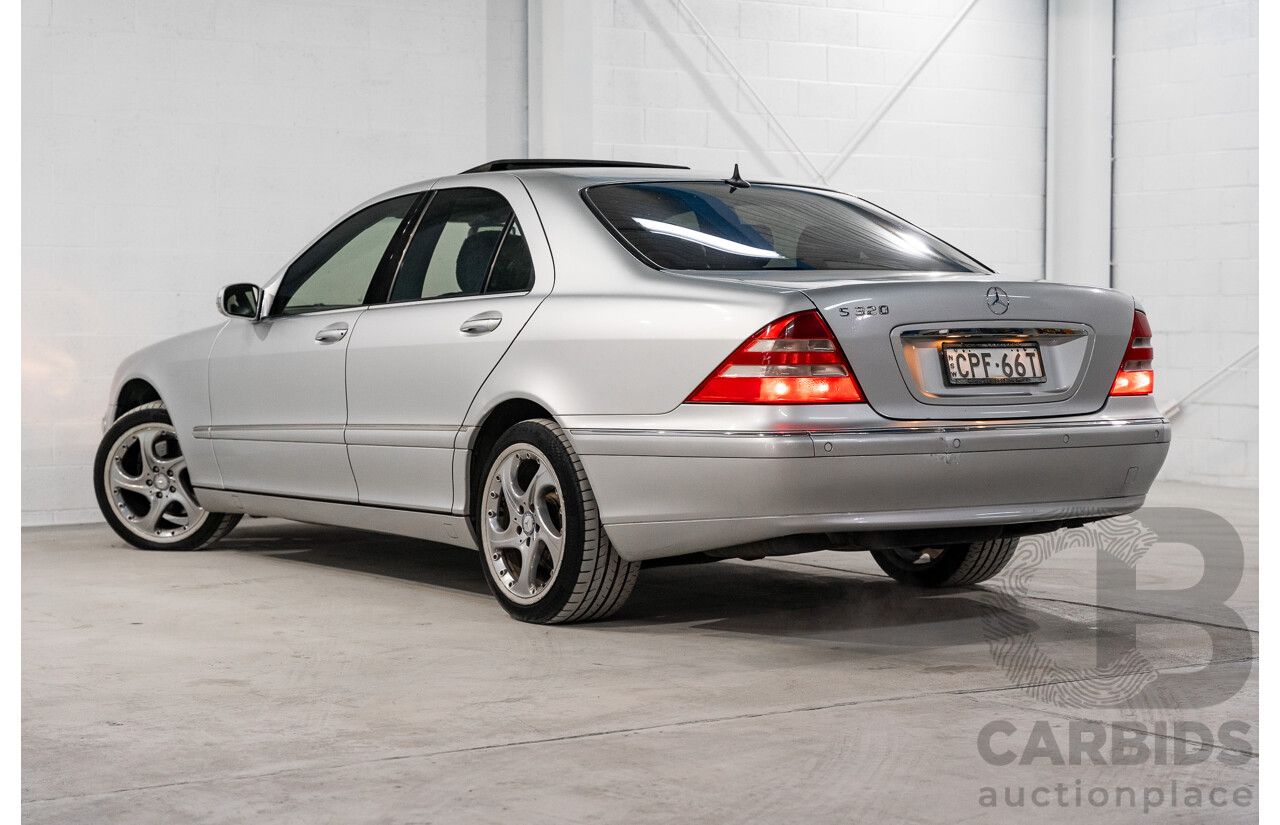 12/2000 Mercedes Benz S320 W220 4d Sedan Brilliant Silver Metallic V6 3.2L