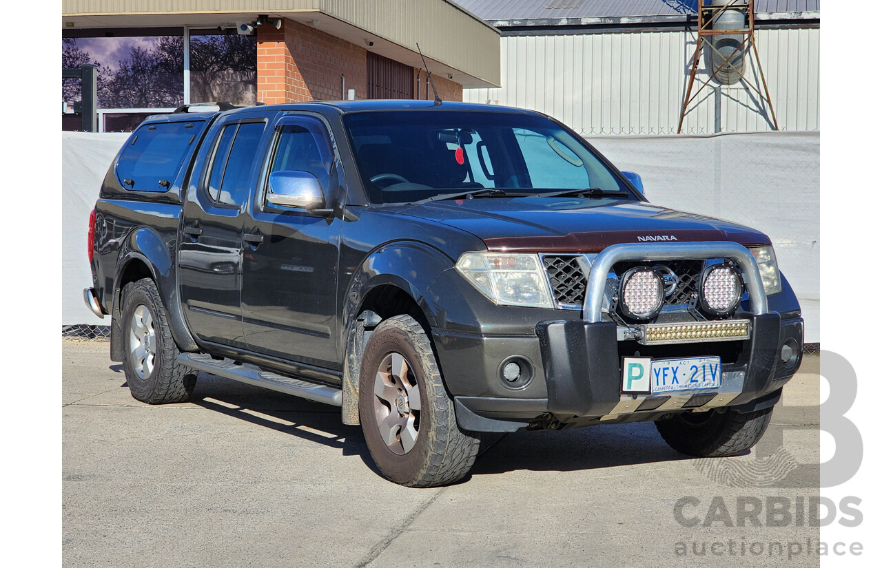 09/2009 Nissan Navara ST-X 4x4 D40 Dual Cab P/Up Grey 2.5L