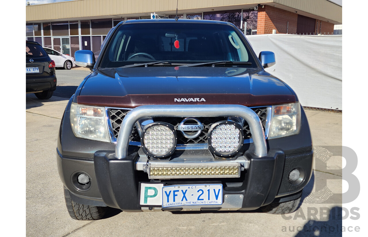 09/2009 Nissan Navara ST-X 4x4 D40 Dual Cab P/Up Grey 2.5L