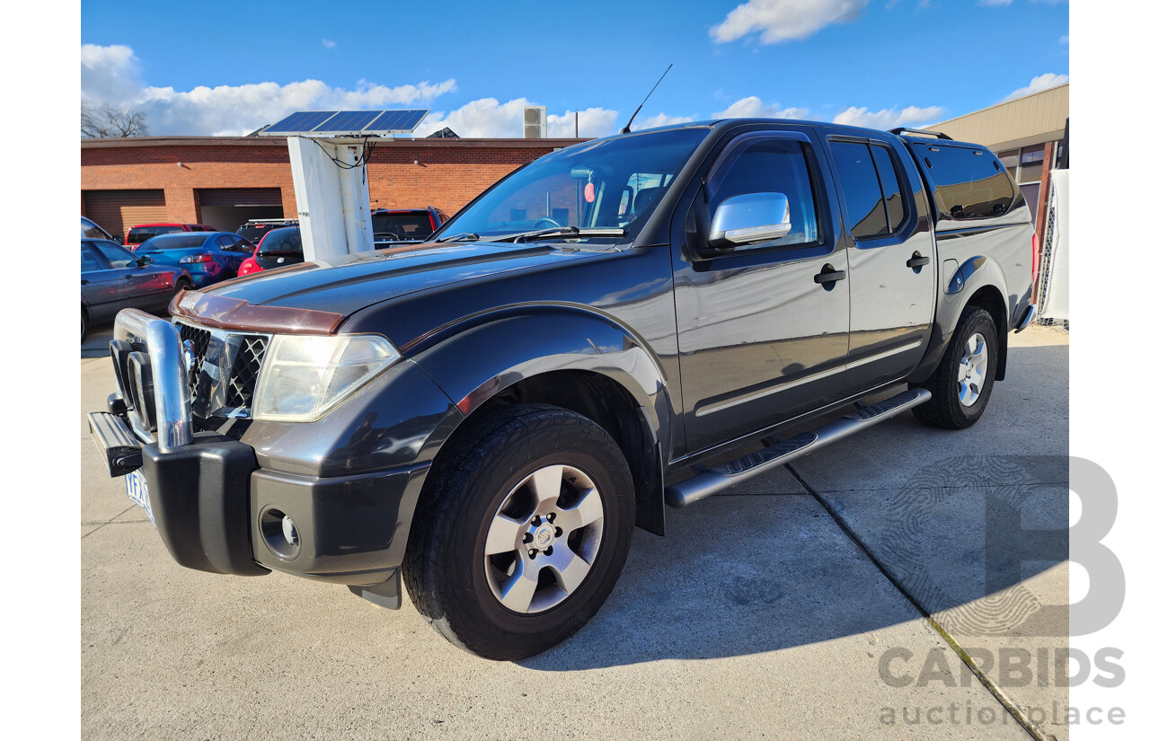 09/2009 Nissan Navara ST-X 4x4 D40 Dual Cab P/Up Grey 2.5L