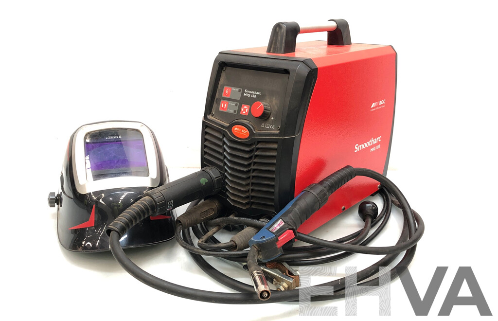 BOC Smootharc MIG 180 Multiprocess Compact Mig Welder and Accessories
