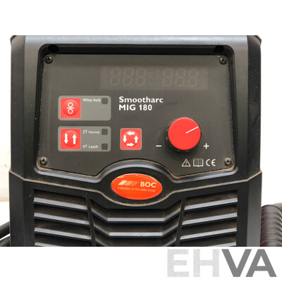 BOC Smootharc MIG 180 Multiprocess Compact Mig Welder and Accessories