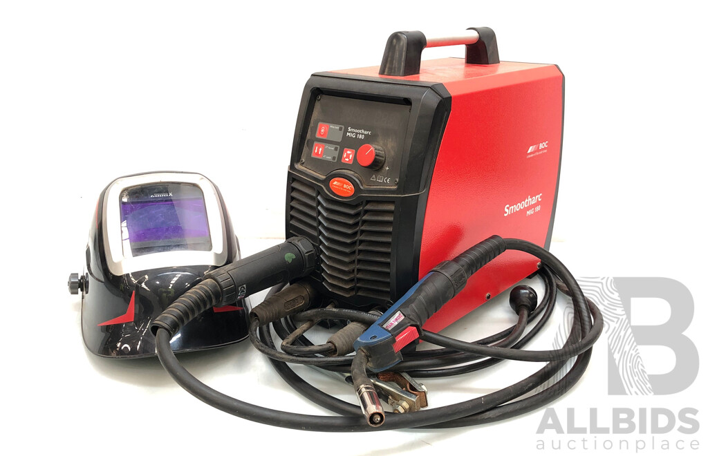 BOC Smootharc MIG 180 Multiprocess Compact Mig Welder and Accessories