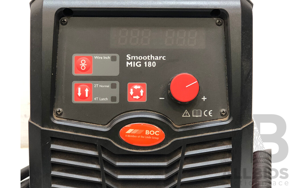 BOC Smootharc MIG 180 Multiprocess Compact Mig Welder and Accessories