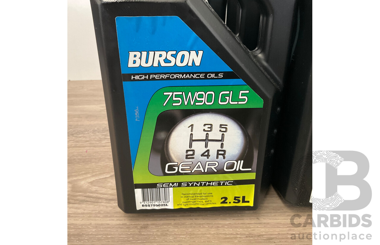 BURSON 75W90-GL5 Semi Synthetic Gear Oil 2.5 L - Lot of 6