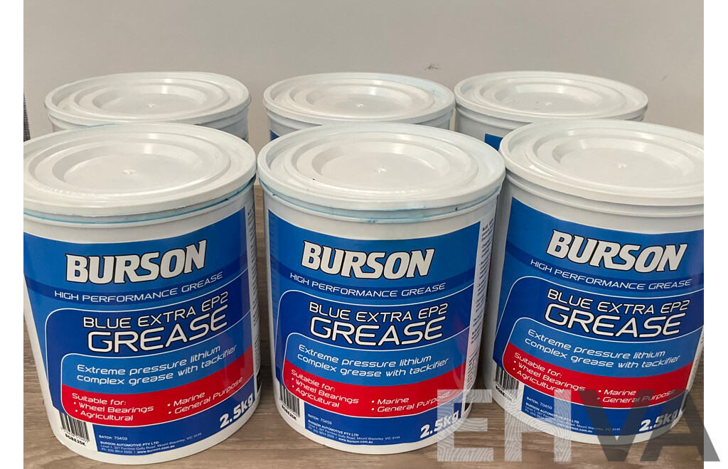 BURSON Blue Extra EP2 Grease - Lot of 6