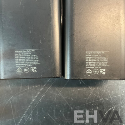 CYGNETT ChargeUp Maxx Digital 30K Power Bank X2 & ALPHA 1 Power Protection and Filtration - Lot of 3