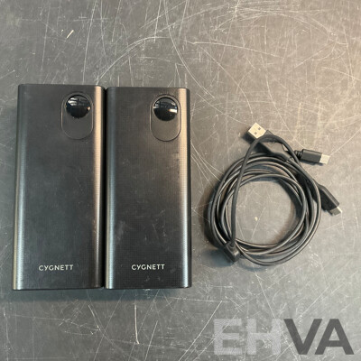 CYGNETT ChargeUp Maxx Digital 30K Power Bank X2 & ALPHA 1 Power Protection and Filtration - Lot of 3