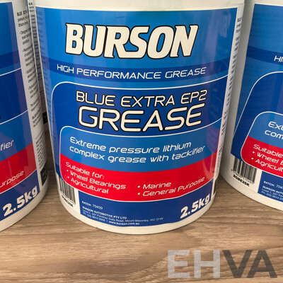 BURSON Blue Extra EP2 Grease - Lot of 6