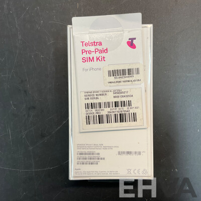 APPLE IPhone 7 Black 32G with Telstra Pre-paid SIM Kit