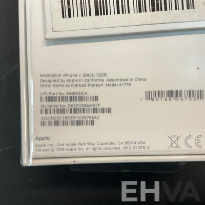 APPLE IPhone 7 Black 32G with Telstra Pre-paid SIM Kit