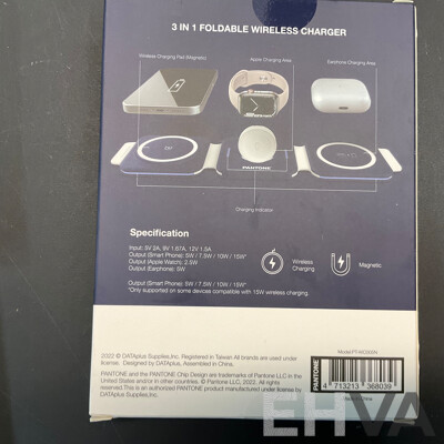 Assorted of  CREST Charger/Cable , PANTONE Wireless Charger ,LIQUID EARS Earphones - Lot of 16