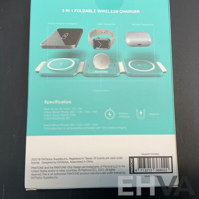 Assorted of  CREST Charger/Cable , PANTONE Wireless Charger ,LIQUID EARS Earphones - Lot of 16