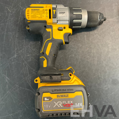 DEWALT DCF887 Impact Driver & DCD996 Hammer Combi Drill & DCN660 Finisher Nailer with 2 X6Ah 18V Battery and 1x Changer
