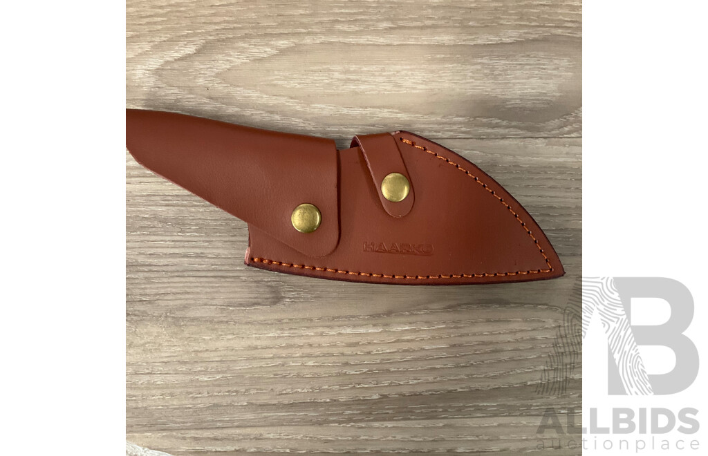 HAARKO Premium Chef Knife & Leather Case - Lot of 8