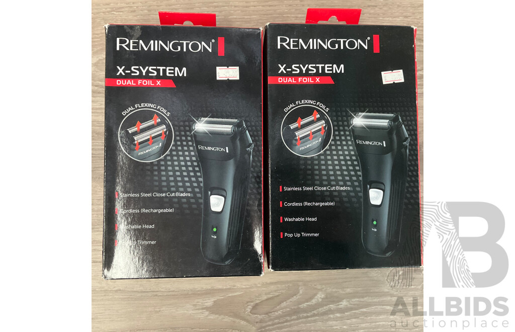 REMINGTON X System & Wetech Shaver - Lot of 3