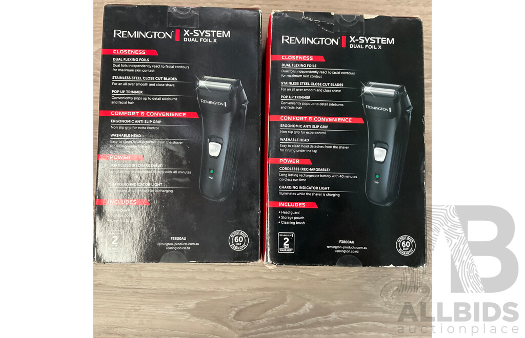 REMINGTON X System & Wetech Shaver - Lot of 3