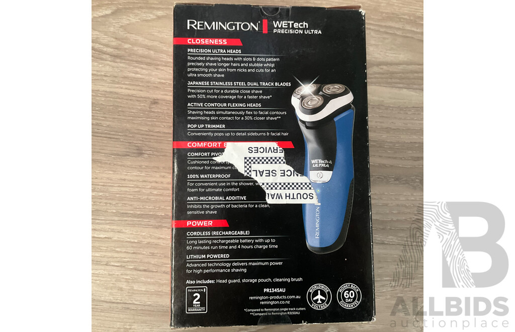 REMINGTON X System & Wetech Shaver - Lot of 3