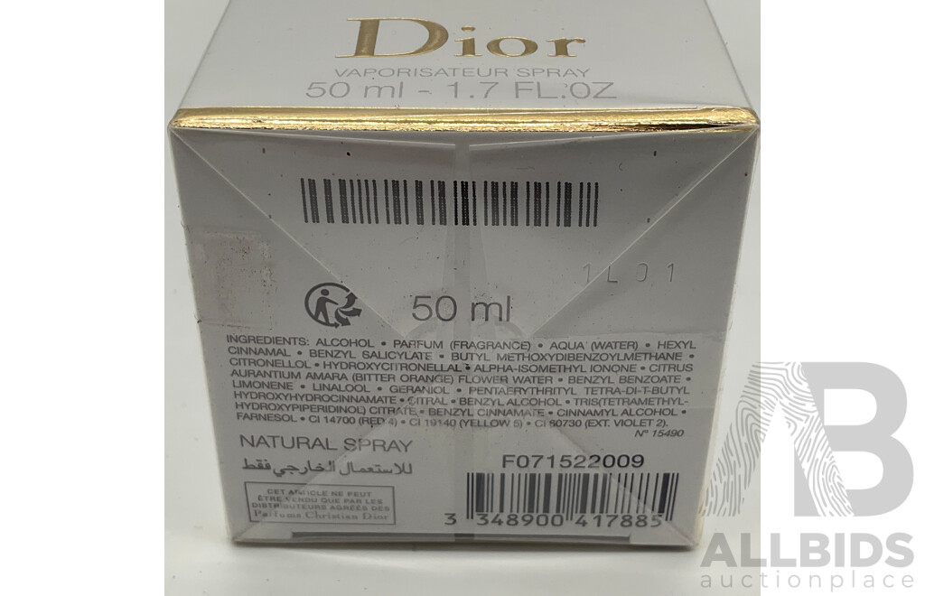 DIOR J'adore Perfume (50ml) - ORP $310.00