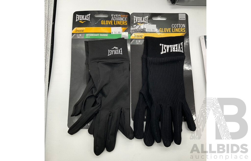 EVERLAST Pro Style Power Training Glove, Tempo Glove & Mitt Combo, Glove Liners, Hand Wraps & Jump Rope - ORP $216.99