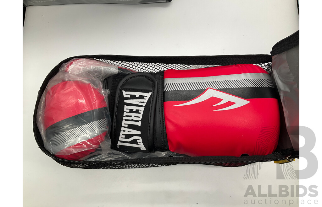 EVERLAST Pro Style Power Training Glove, Tempo Glove & Mitt Combo, Glove Liners, Hand Wraps & Jump Rope - ORP $216.99