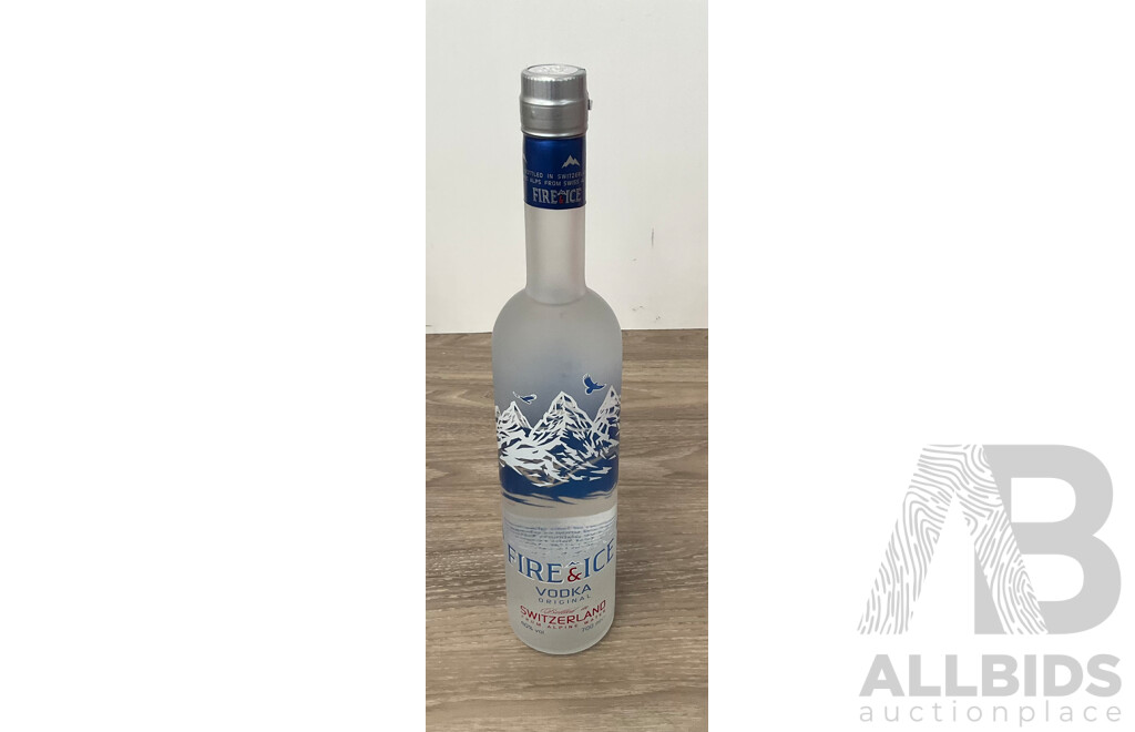 GREY GOOSE Vodka X2 & FIRE & ICE Vodka - Lot of 3