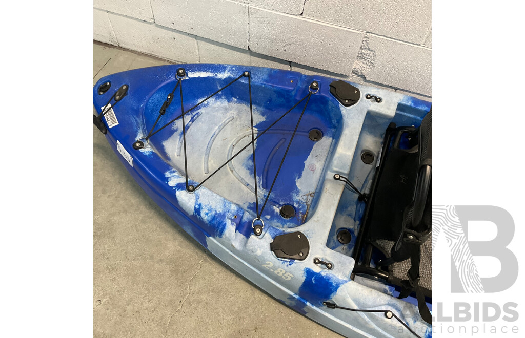 KINGS 2.85m Deluxe Single-Seat Kayak & Paddles & Kayak Trollery