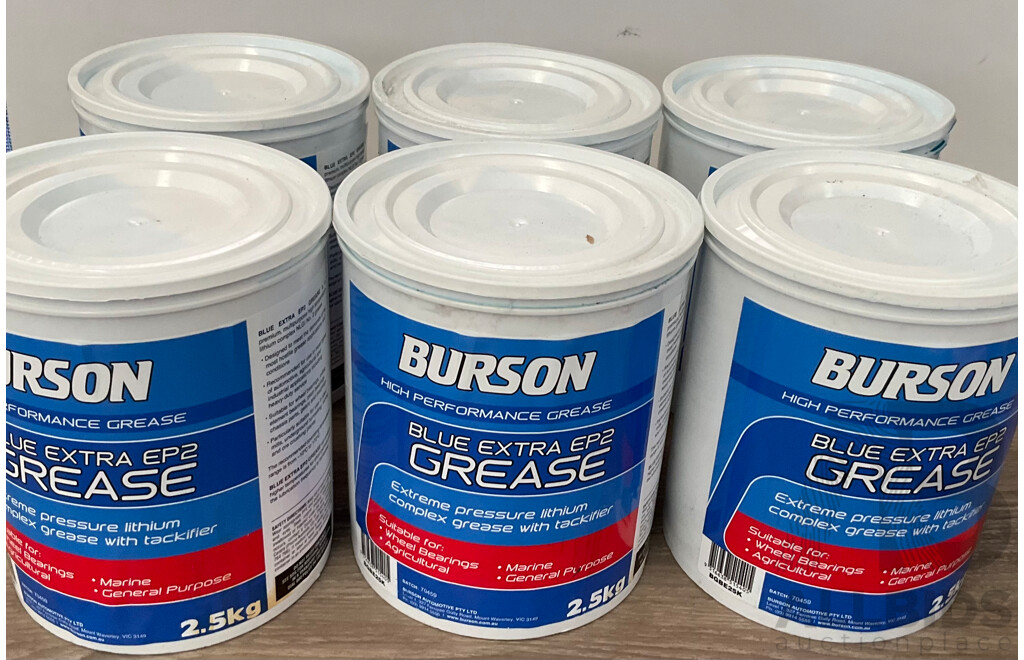 BURSON Blue Extra EP2 Grease - Lot of 6