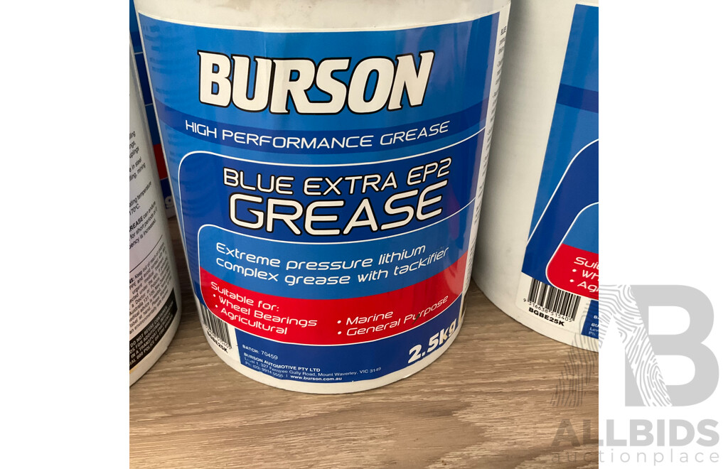 BURSON Blue Extra EP2 Grease - Lot of 6