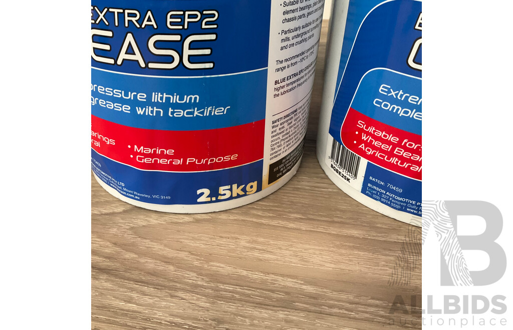 BURSON Blue Extra EP2 Grease - Lot of 6