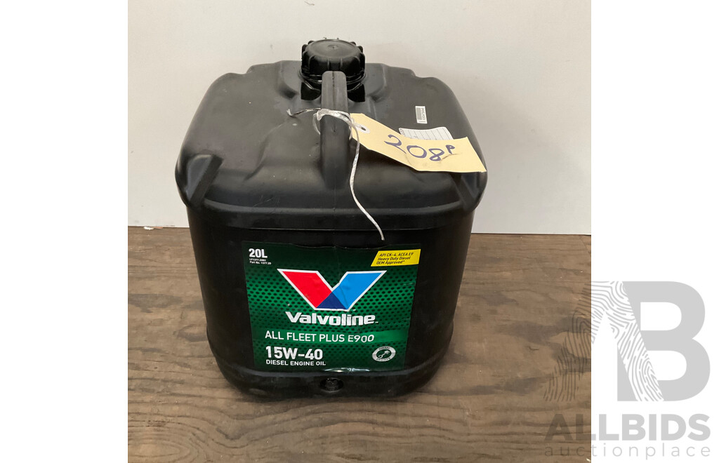 VALVOLINE All Fleet Plus E900 15W-40 Diesel Engine Oil - 20L