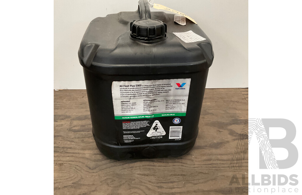 VALVOLINE All Fleet Plus E900 15W-40 Diesel Engine Oil - 20L