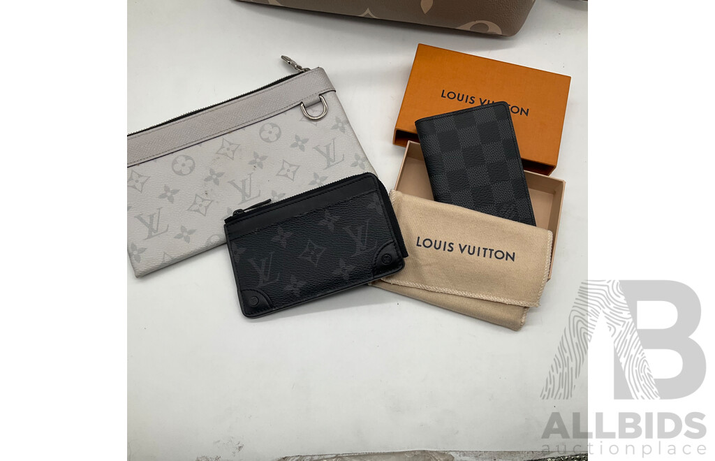 Branded Ladies Louis Vuitton Bag and Wallet - Lot of 4