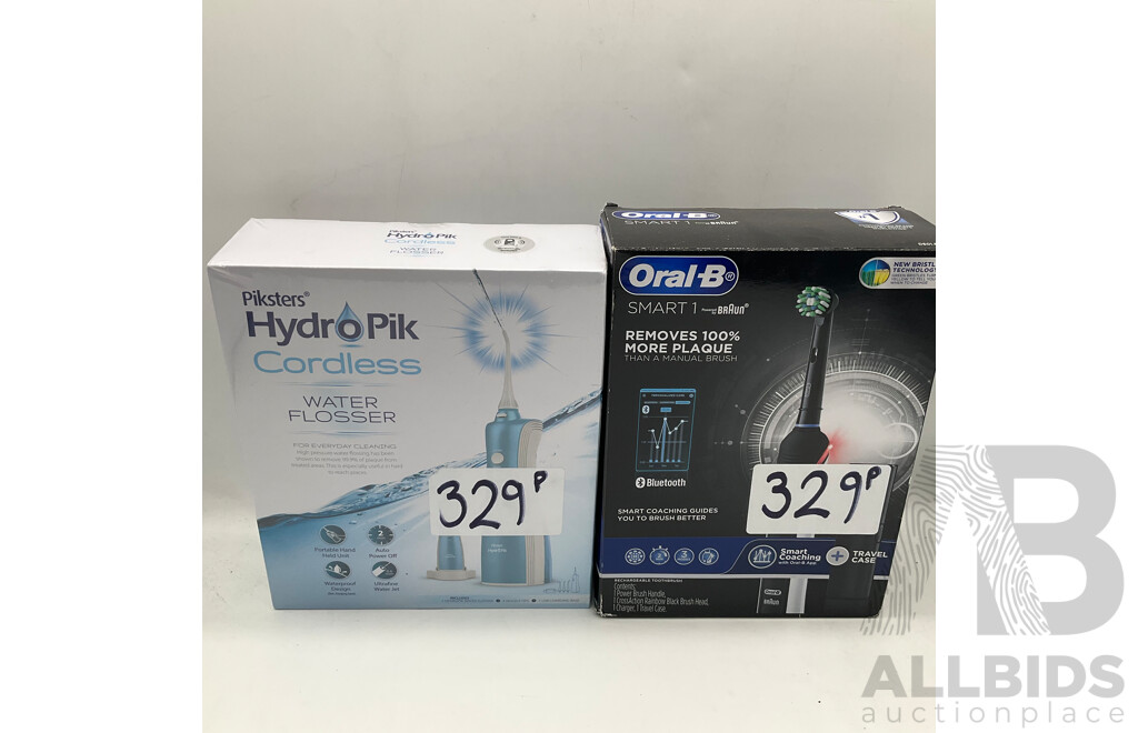 Oral B Smart 1 Toothbrush and Piksters HydroPik