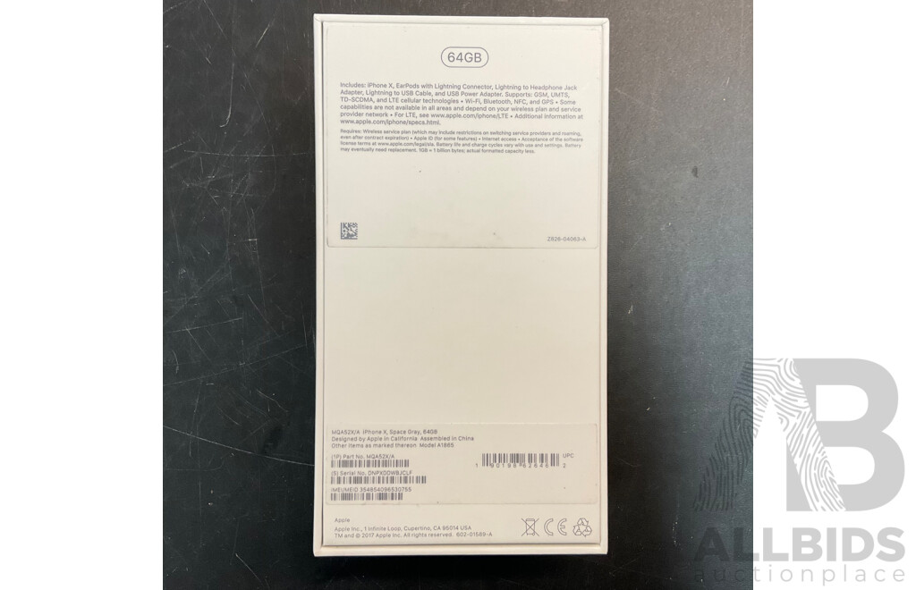 APPLE IPhone X 64GB - Space Gray
