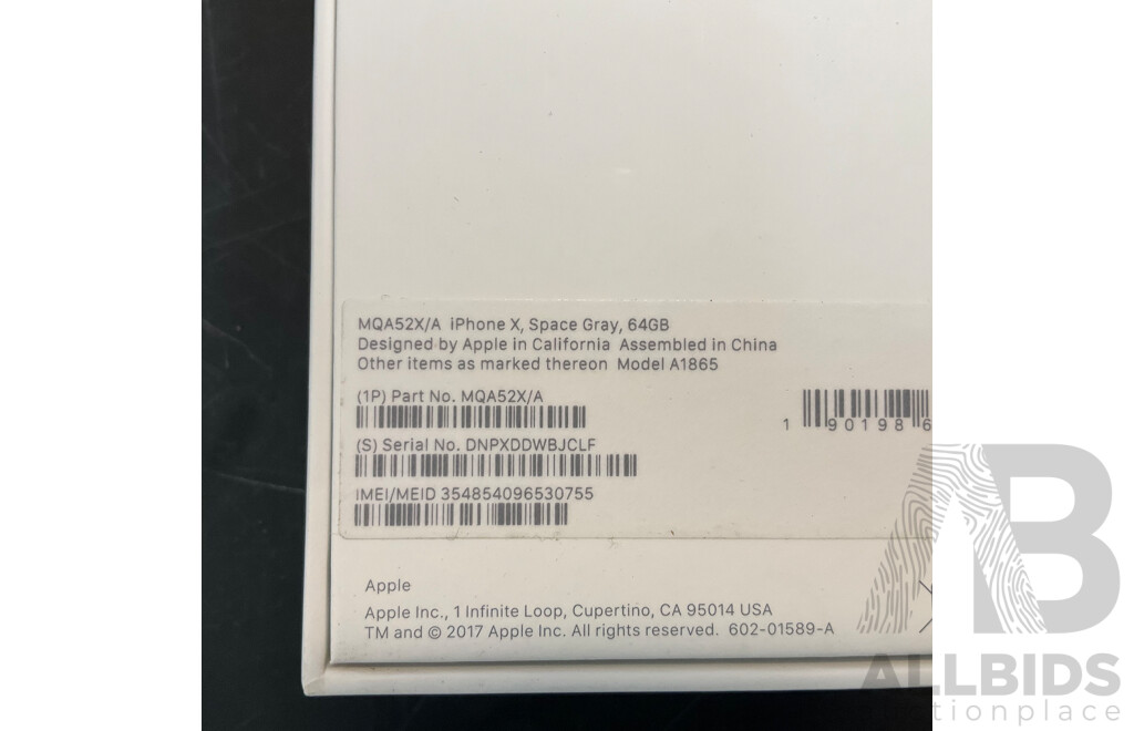 APPLE IPhone X 64GB - Space Gray