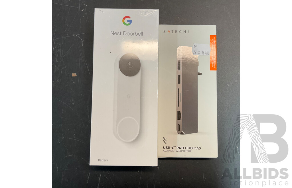 SATECHI USB-C Pro Hub Max & GOOGLE Nest Doorbell