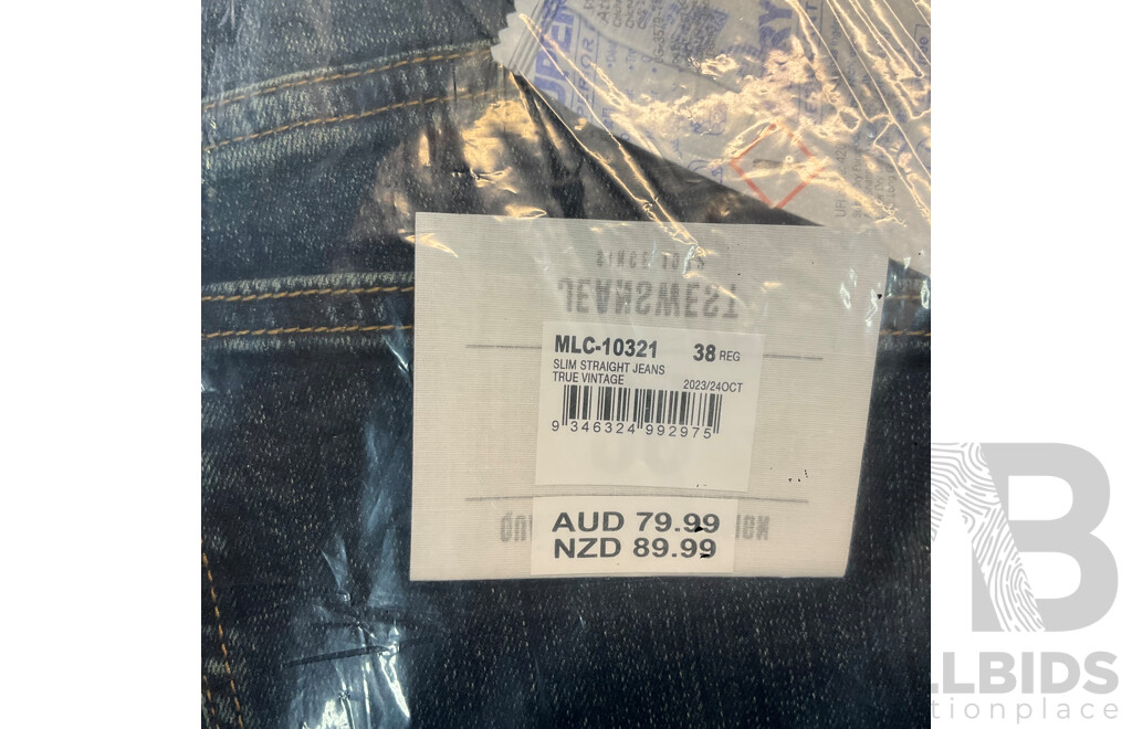 JEANSWEST POLO/Jeans & FACTORIE NFL Shorts - Size XL/38 -  Lot of 5