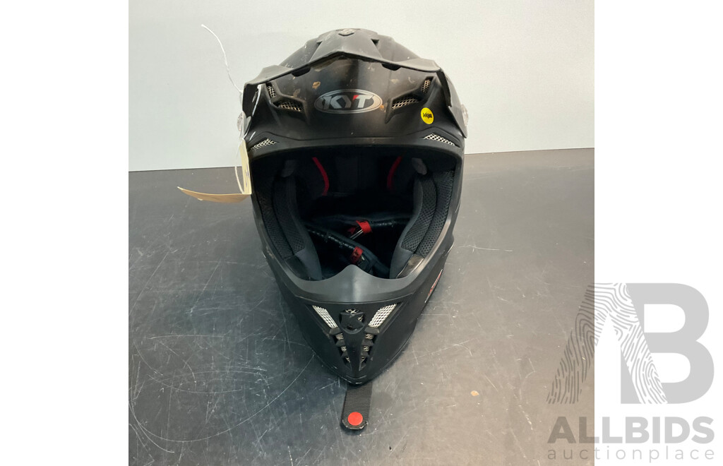 KYT Sky Hawk Plain Matt Black Size S with MIPS Helmet