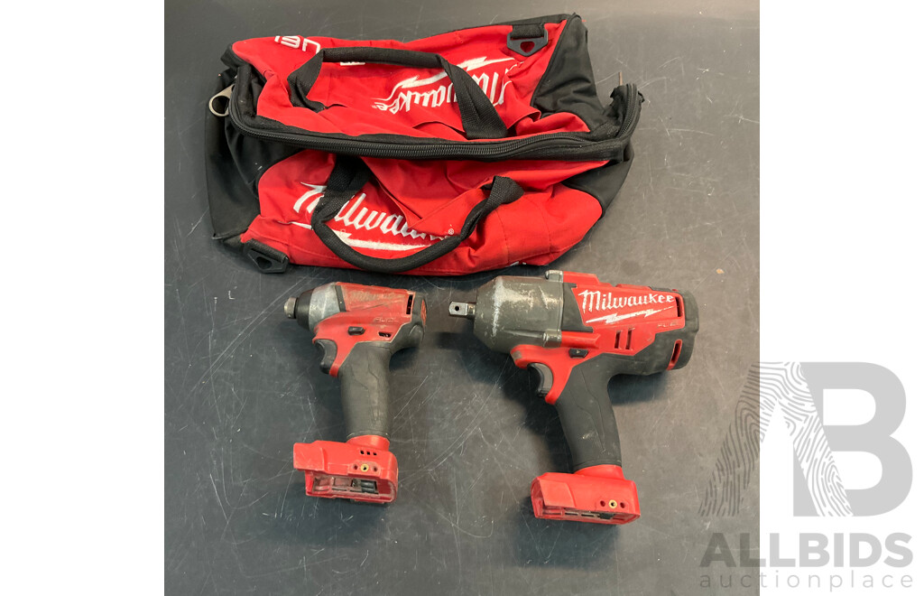 MILWAUKEE M18 CHIWP12 Impact Wrench Skin & Impact Fuel Driver Skin with Bag