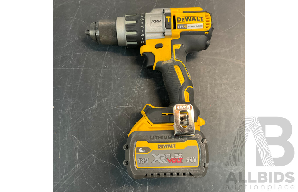 DEWALT DCF887 Impact Driver & DCD996 Hammer Combi Drill & DCN660 Finisher Nailer with 2 X6Ah 18V Battery and 1x Changer