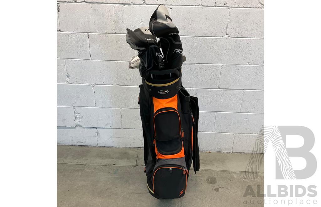 Power Bilt Golf Bag with VKP4 Package & Super Stroke Putter & Titleist Sm60.08 Lob Wedge