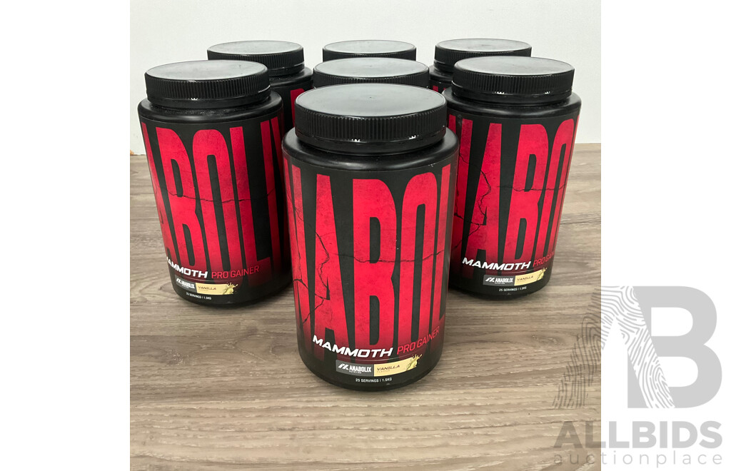 MAMMOTH Pro Gainer by Anabolix Nutrition - Lot of 7
