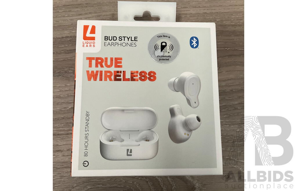 LIQUID EARS True Wireless Earphones X5 & CREST Chargers - Lot of 8